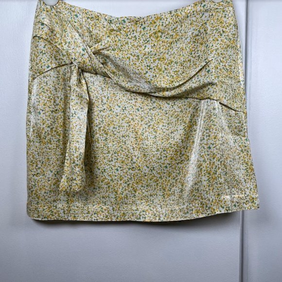 Anthropologie Dresses & Skirts - Anthropologie Sabina Musayev Floral Daisy Faux Wrap Mini Skirt Size Large